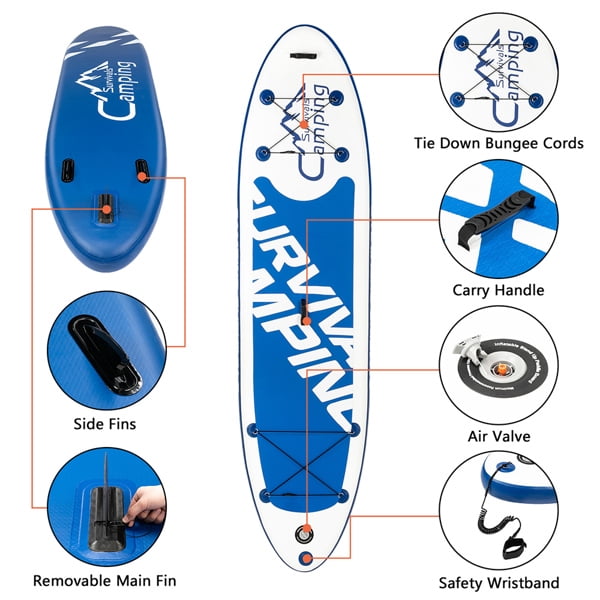 SUP 11フィート 11ft Inflatable Stand Up Paddle Board 330LBS Load Non-Slip