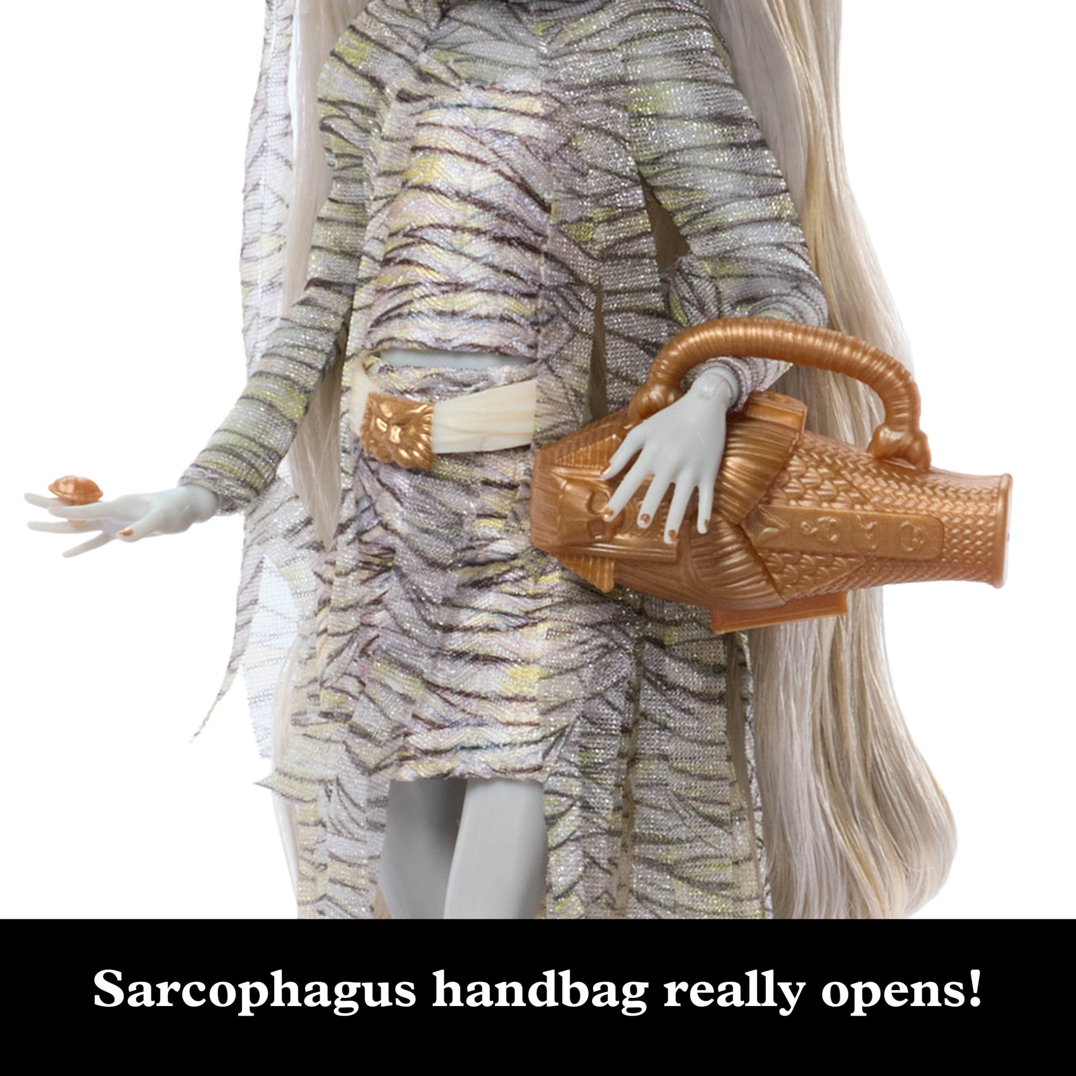 Monster High The Mummy Collector Doll with Sarcophagus Purse photo 4