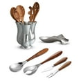thumbnail image 2 of Nambe Curvo Wood and Stainless Steel Ladle, 2 of 5