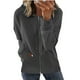 thumbnail image 1 of Puntoco moda mujer manga larga cremallera frente abierto prendas de vestir exteriores sueltas impresión blusa abrigo tops bolsillos blusa con capucha Puntoco Puntoco-1, 1 of 5