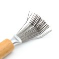 thumbnail image 4 of 6 uds cepillo de pelo y peine limpiador con rastrillo de alambre de Metal mango de madera peine cepillo limpiador pelo suciedad eliminar peine herramientas de limpieza para el salón del hogar, 4 of 5