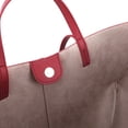 thumbnail image 4 of Bolso de mano elegante para mujer, bolso de viaje de gran capacidad con juego de monedero (rojo grande), 4 of 9