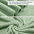 thumbnail image 2 of Smuge Extra Large Bath Towel Sets of 8, 2 Large Bath Towels Oversized, 2 Hand Towels, 4 Washcloths, Soft Microfiber, Quick Dry, Highly Absorbent Bath Towels for Bathroom Kitchen Spa(Green), 2 of 8
