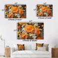 thumbnail image 4 of Designart "Orange Grey Marigold Splendor Marigold Beauty" Floral Metal Art Print Set, 4 of 5