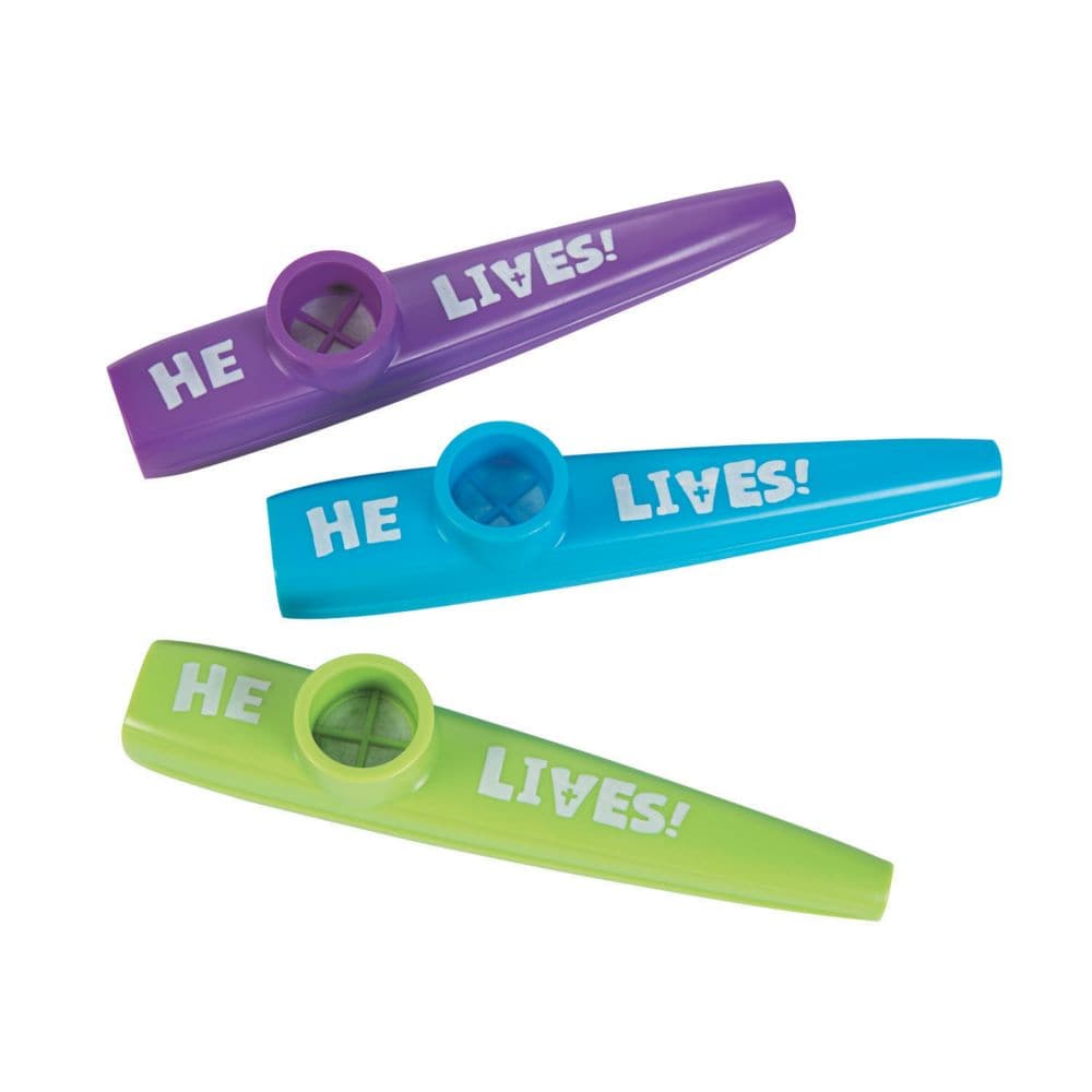 He Lives Jumbo Kazoo Party Favors 12 Pieces