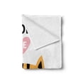 thumbnail image 2 of Cat Soft Flannel Fleece Throw Blanket, Adopt Me Calligraphy with a Cartoon Style Face, Cozy Plush for Indoor and Outdoor Use, 50" x 60", Multicolor, by Ambesonne, 2 of 5