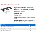 thumbnail image 2 of Right Exhaust Manifold - Compatible with 1976 - 1977 Chevy El Camino, 2 of 2