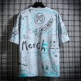 thumbnail image 5 of Camisetas de anime con alfabeto para hombre, camisetas de hip hop para hombre, camisetas de verano de Katoen Yellow Rock, ropa vintage, talla 5xl, originales y elegantes, 5 of 5