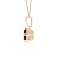thumbnail image 2 of ANGARA Natural Vintage Style Pear 1.15 ct Ruby Drop Pendant with Diamonds in 14K Yellow Gold for Women (Size-8x6mm) | July Birthstone, Anniversary, Jewelry Gift for Women | Natural Ruby Necklace, 2 of 8