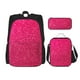 thumbnail image 1 of Balery Rose Red Glitter Mochila escolar 3 en 1 para niños: mochila resistente con lonchera térmica y estuche para lápices. Mochila escolar para niños y niñas., 1 of 7
