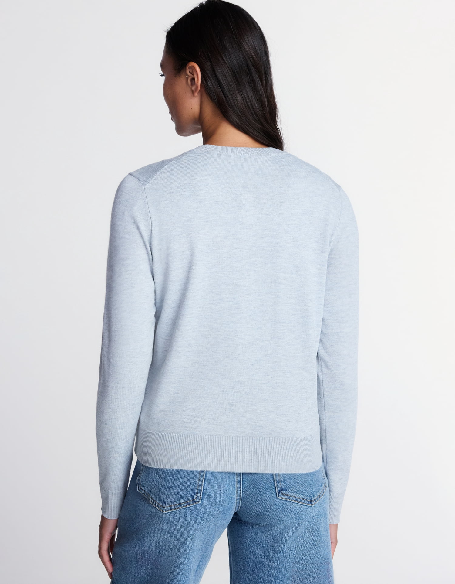Time And Tru Women's Fine Gauge Cardigan Sweater, Lightweight, Sizes XS-XXXL