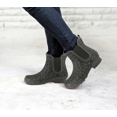 thumbnail image 3 of Roma Boots Women's Chelsea Rain Boots, Matte Gray Leopard, 8 M US, 3 of 5