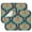 Chic Pa, variant on 2pcs Hemp Leaf Dish Drying Mat Set, Foldable & Compact Sink Pad with Hanging Loop, Colorful Weed Psychedelic Pattern