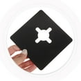 thumbnail image 3 of AURARMLET 2Pcs Door Lock Fixing Plate Stainless Steel Black Square For Adults, 3 of 7