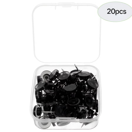 CCOCC Plastic Black Thumb Tacks 1 Box 0.06 lb