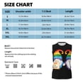 thumbnail image 4 of Bixox Men's Happy Pride Gnome Printed Shirt Sleeveless Fitness Tank Top-XX-Large, 4 of 5