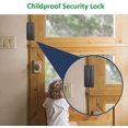 thumbnail image 3 of Door Reinforcement Lock , Black, 3" Security for Kids,Home Child Proof locks Withstand 800 lbs Inward Swinging ,Easy to Install., 3 of 5