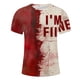thumbnail image 4 of Camisetas de Manga Larga para Hombres Imprimir Casual Cuello Redondo Camiseta de Manga Corta, Camisetas de Manga Larga para Hombres Algodón, 4 of 5