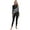 Gray, variant on Women's Gymnastics Leotard Color Block Rhinestone Bodysuit Unitards Figure Skating Jumpsuit Blue XL