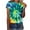 Multicolor#5, variant on VBTAPA Womens Summer Tops Tie Dye Short Sleeve Round Neck T Shirts Casual Loose fit Blouses Sales of the Day Multicolor XXL