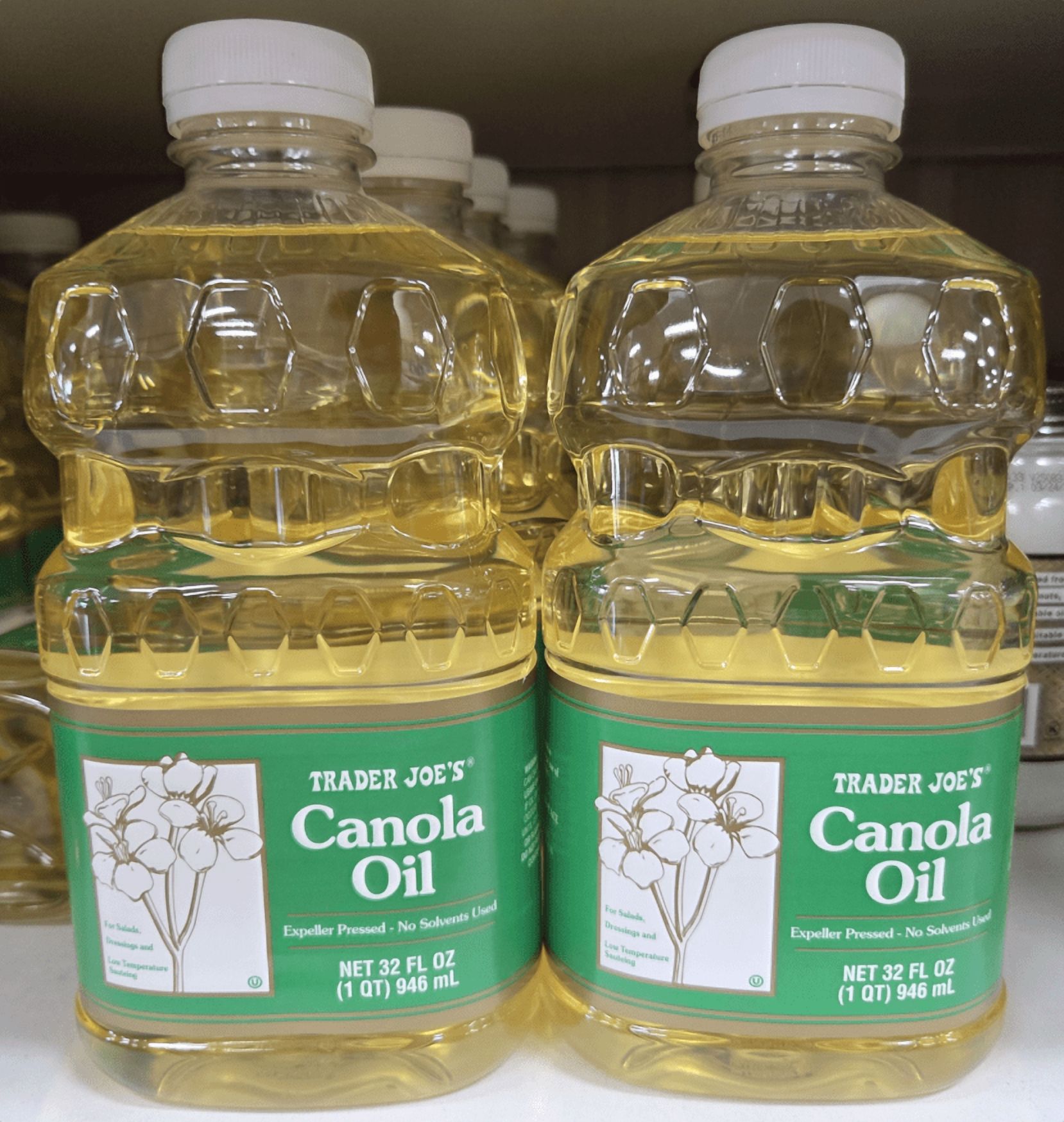 Trader Jo's, Canola Oil, 32 fl oz, Expeller Pressed - Walmart.com