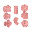 thumbnail image 3 of 8Pcs Cartoon Reusable Cookies Festival Adorable Mould Chocolate Set Convenient Baking Tools Decorating Restaurant .8Pcsnew year themed, 3 of 9