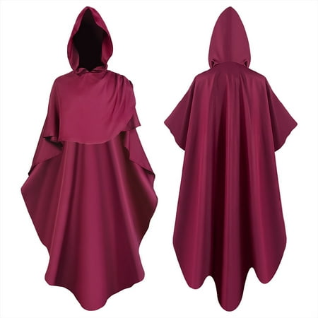 

Mens Essentials Juebong Cosplay Men s And Women Cloak For Jedi Robe Costume Solid Color Tunic Hooded Uniform