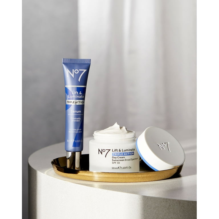 No7 Anti-Age, Moisturizing & Luminate Triple Action Day Cream, SPF