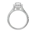 thumbnail image 3 of Unique Moments 2ct Lab Grown Halo Radiant Shape Diamond Engagement Ring 10K White Gold, 3 of 6