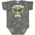 thumbnail image 3 of Inktastic Legends Are Born in April Boys or Girls Baby Bodysuit, 3 of 5