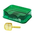 thumbnail image 4 of Inodoro para perros, orinal para interiores, bandeja para exteriores con herramienta de limpieza Scooper, caja de arena para cachorros Verde Jinwen Inodoro de entrenamiento, 4 of 8