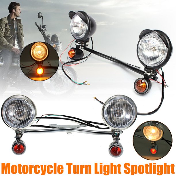Bar Passing Lamp Turn Signal light For Harley-Davidson Kawasaki Honda