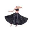thumbnail image 1 of YEAHDOR Girls Long Full Circle Dance Skirt Flamenco Costume for Dance Performance,Sizes 3-12, 1 of 5