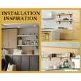 thumbnail image 4 of Heavy-Duty Load L Mantel Shelf Brackets by Balin Designs (Black) DIY Brackets with Mounting Hardware for 20", 22” and 24" Shelves, Ideal for Fireplace, Granite Countertops, Bookshelves (Set of 2), 4 of 8