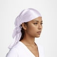 thumbnail image 2 of Fgnfyis Women Fashion Solid Satin Square Head Scarf Lightweight Neck Scarves Hair Bandana for Style and Protection White, 2 of 9