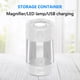 thumbnail image 3 of Luces LED Herb Stash Jar USB Recargable 50ml Lata Sellada Hierba Caja de Almacenamiento Regalo, 3 of 5