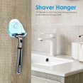 thumbnail image 1 of Estante de almacenamiento para baño con ventosa para afeitadora, colgador transparente (azul), 1 of 5