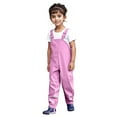 thumbnail image 3 of TOOYOU Boys Girls Romper Toddler Water Proof Rain Pants Dungarees Windbreak Cute Suspender Trousers Pants For Boys And Girls Children Fashion Rain Wear Pink Size 4-5 Years, 3 of 8