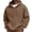 Coffee -AR18, variant on Dwellite Men's Oversized Hoodie Waffle Knit Sweatshirts Casual Hooded Pullover Athletic Hoodie with Pocket Yellow M