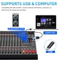 thumbnail image 4 of Mezclador de audio MIZISNR de 12 canales con 99 efectos DSP, Bluetooth, 4 of 7