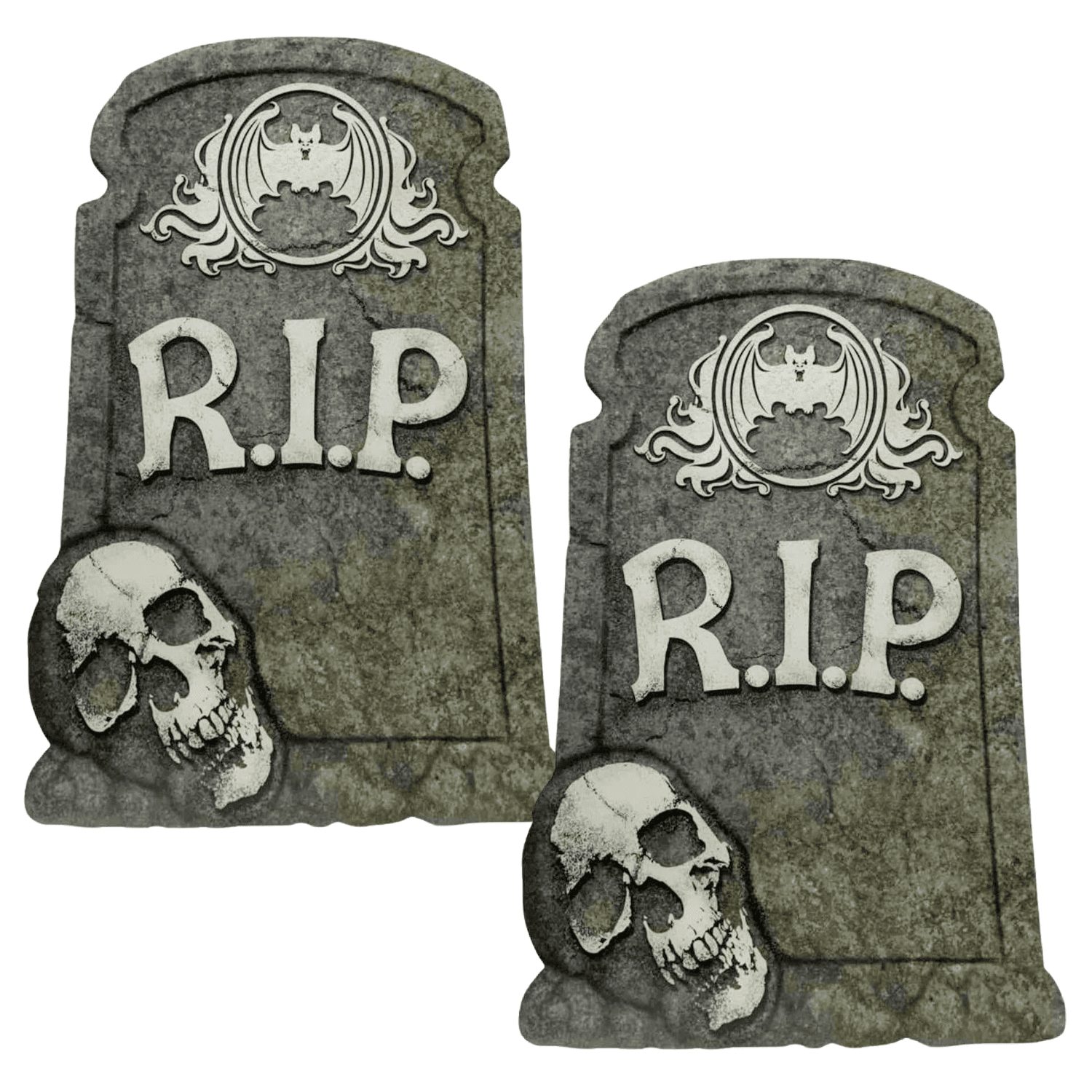Halloween Graveyard Tombstone Decorations, Headstone Props Coffin ...
