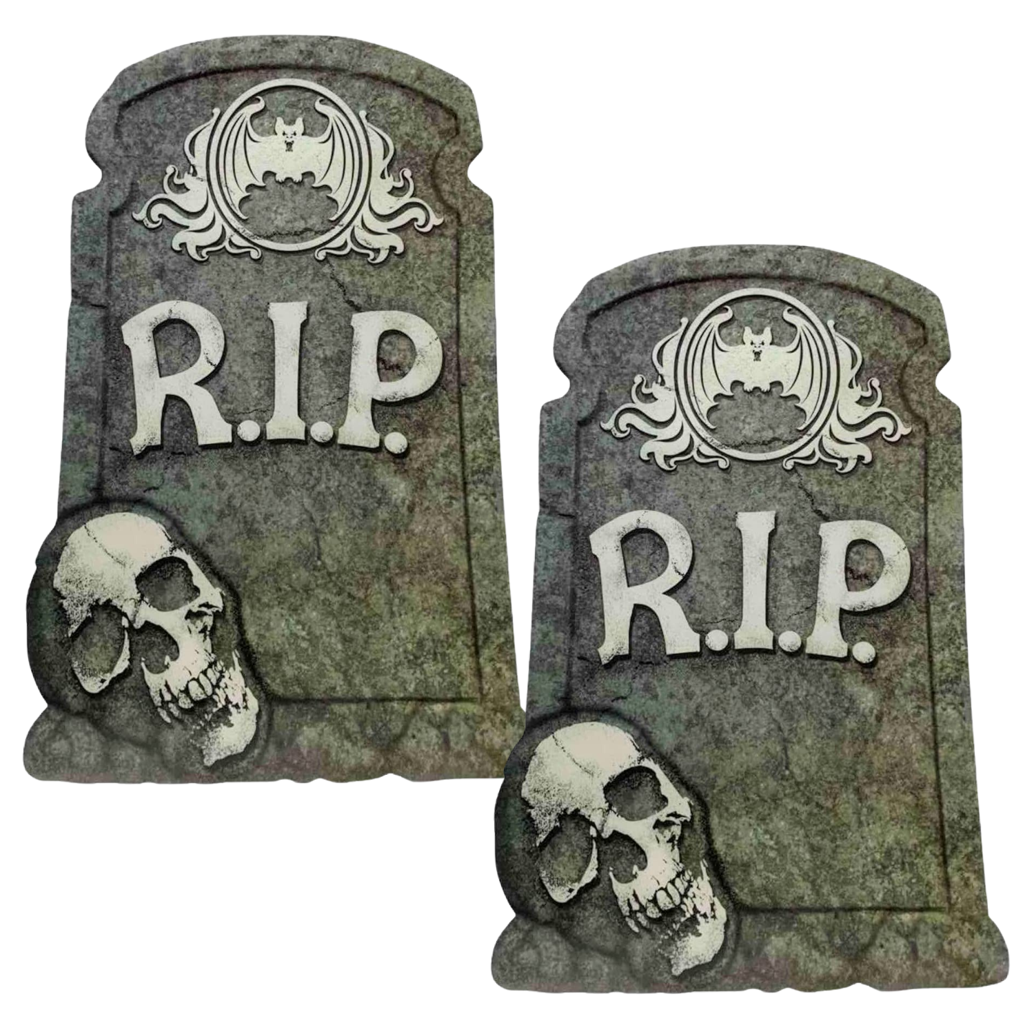 Halloween Graveyard Tombstone Decorations, Headstone Props Coffin Party  Ornament RIP Grave Stones for Outdoor Backyard Haunted House Garden Yard  Lawn Horror Home Party Favors 10.25 x 18.75- 2ct 