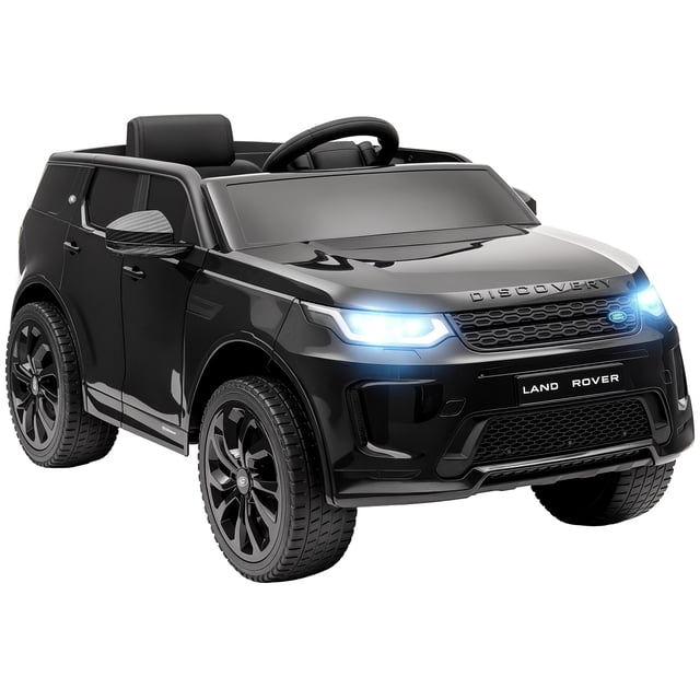Qaba 12V Land Rover Licensed Kids Electric RC Car, Toddler Ride on Toys Gift, Black