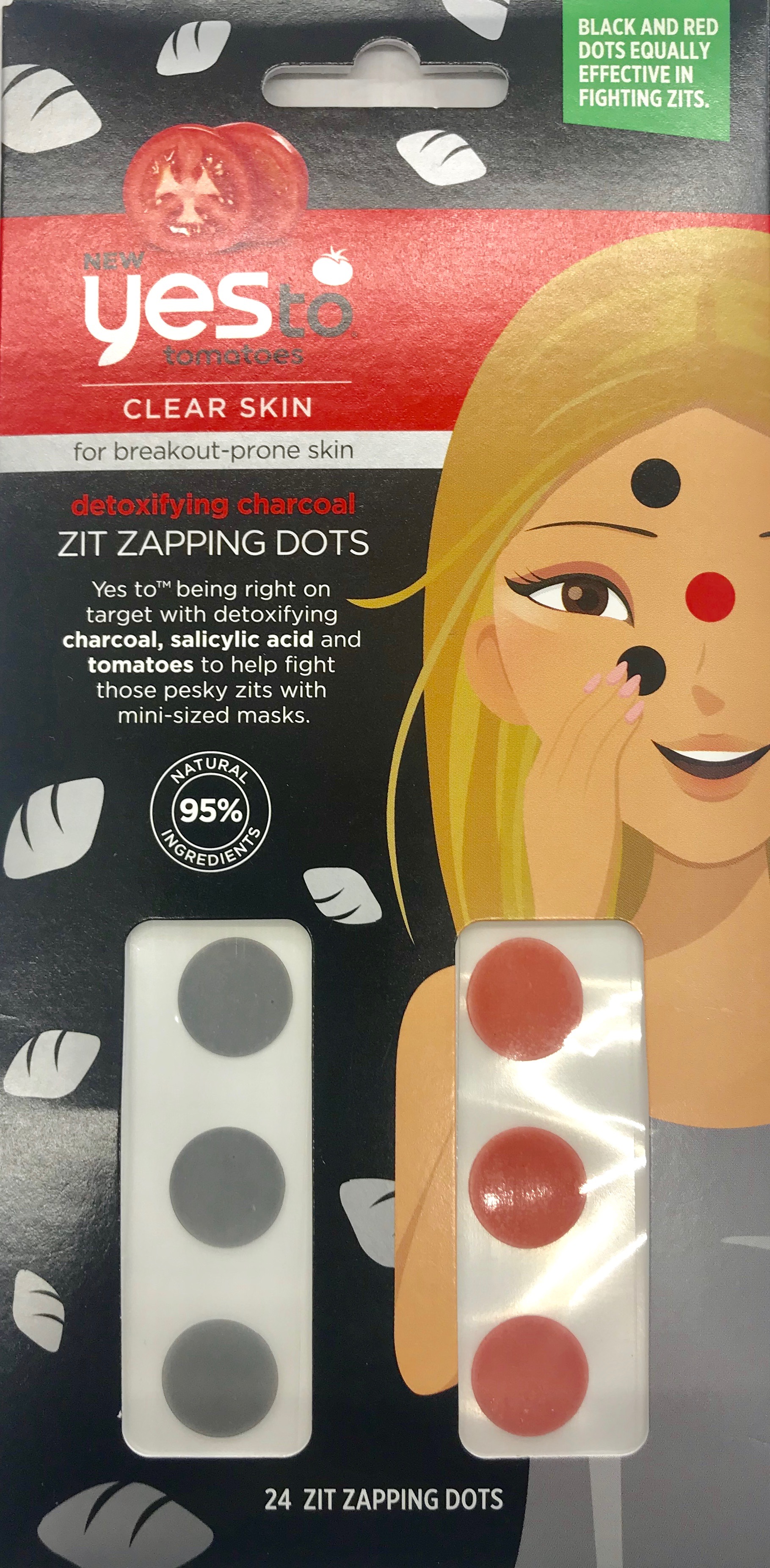 Yes To Tomatoes Detoxifying Charcoal Zit Zapping Dots with Salicylic