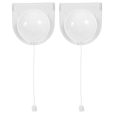 LOLIPPYY 2Pcs Battery Powered Wireless Pull Chain Light Socket Portable LED Night Lamp for Bedroom and Closet