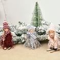 thumbnail image 4 of Yuarrent Colgante colgante suave Mini muñeca de Navidad de madera lindos juguetes de peluche con cordón adornos de árbol de Navidad ligeros Kits de decoración para fiestas Rojo/Niña, 4 of 6