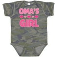 thumbnail image 3 of Inktastic Oma's Girl Heart Girls Baby Bodysuit, 3 of 5
