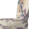 thumbnail image 4 of Designart "Pink and Plum Cherry Blossom Bough IV" Beige Cherry Blossom Upholstered Accent Chair - Modern Arm Chair For Bedroom, 4 of 5