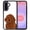 Brown Toy Poodle Dog, variant on WIRESTER Shockproof Soft Rubber Cover Case for Google Pixel 10a 6.3" 2026, Black White Tuxedo Cat On Aero Blue Background