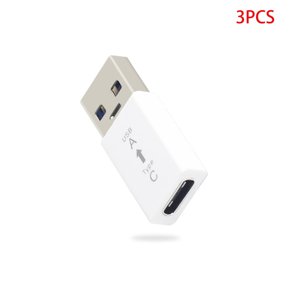 3 Pieces Type-c to USB 3.0 Adapter USB-C Female to USB Male Converter Portable High-speed Type-c Adaptor
